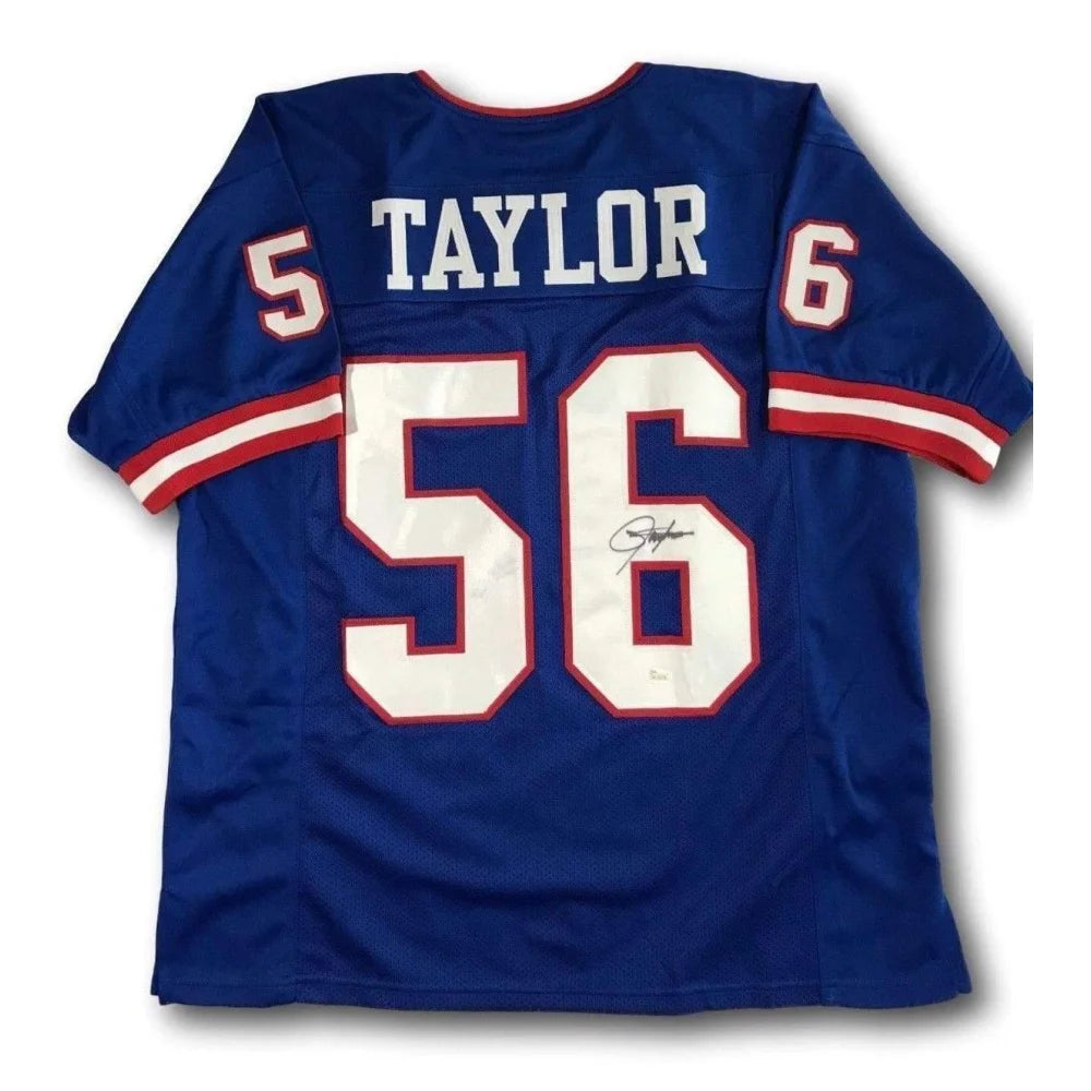 Custom soccer jersey for international teams-Lawrence Taylor Signed Ny Giants Football Jersey COA JSA Autograph HOF