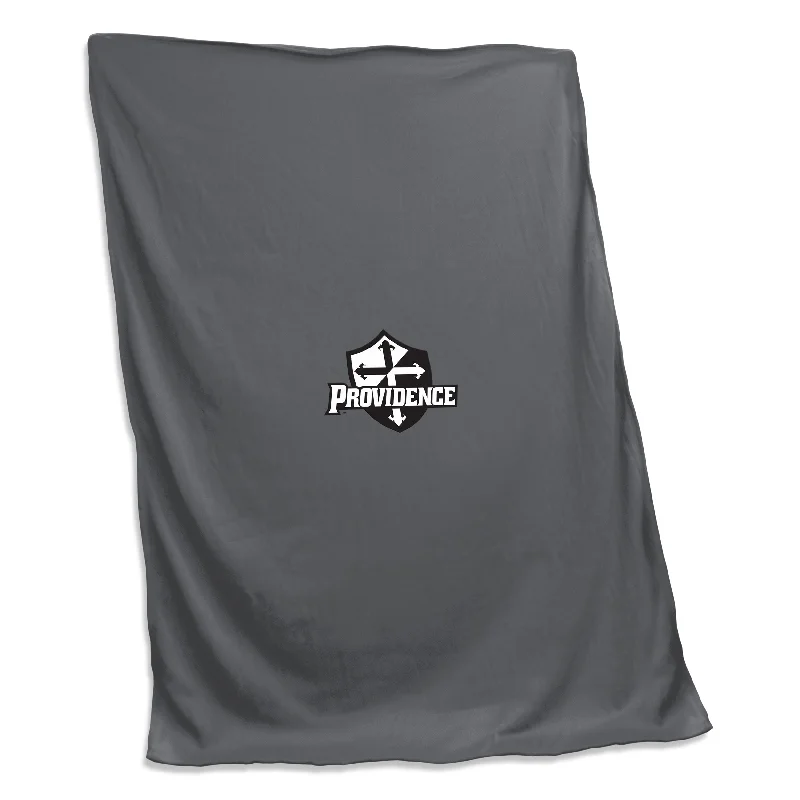 Custom team fleece blankets for fans-Providence College Charcoal Screened Sweatshirt Blanket