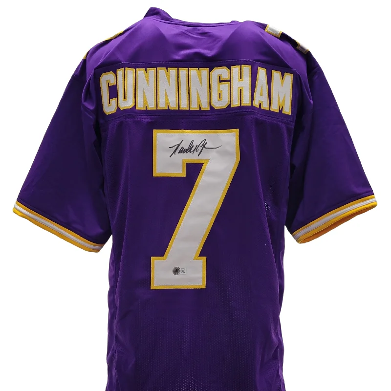 Soccer jersey for fans with team logos-Randall Cunningham Signed Custom Throwback Football Jersey