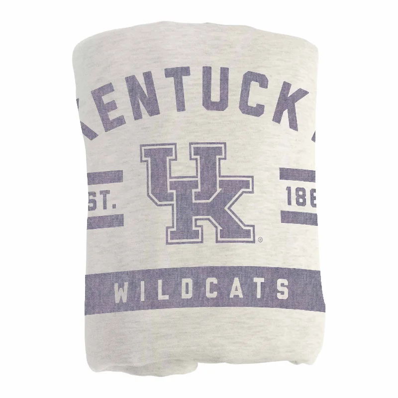 Personalized team bedding sets-Kentucky Oatmeal Sweatshirt Blanket