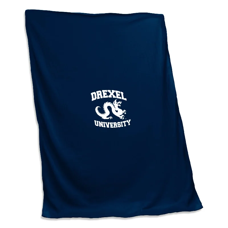 Sports team home textiles for bedroom decor-Drexel Screened Sweatshirt Blanket