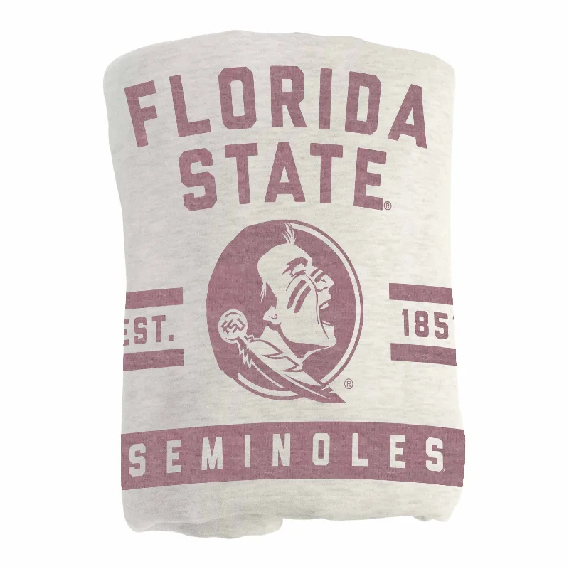 Sports team home textiles for bedroom decor-Florida State Oatmeal Sweatshirt Blanket