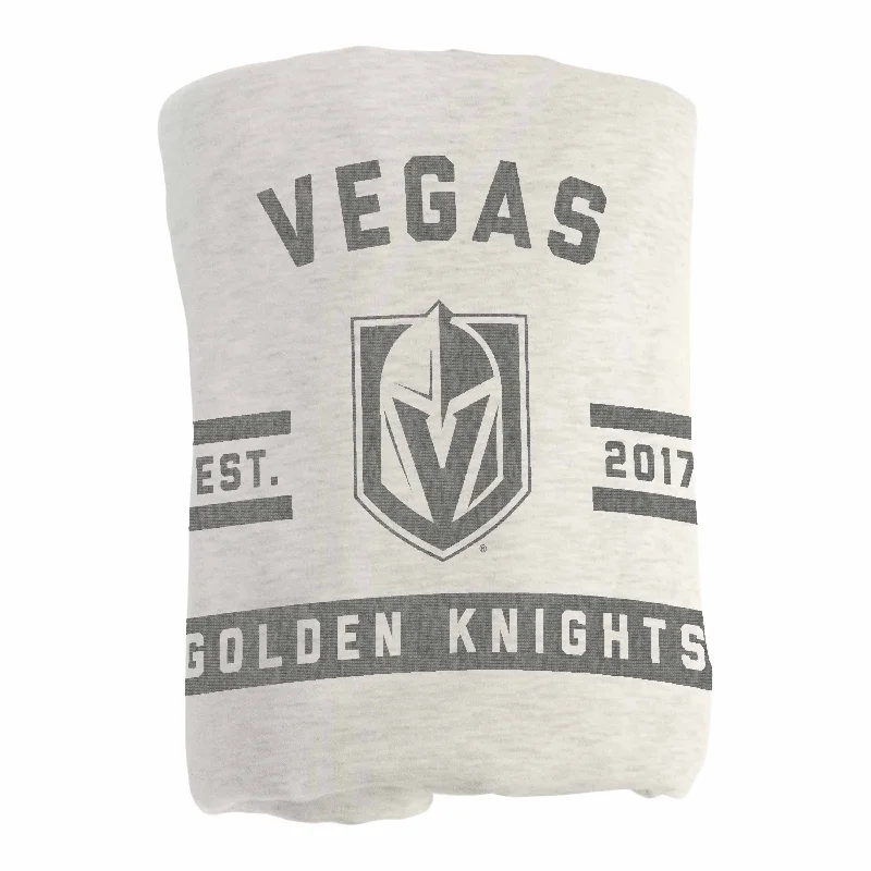 Personalized team table runners for sports-themed dinners-Vegas Golden Knights Oatmeal Sweatshirt Blanket