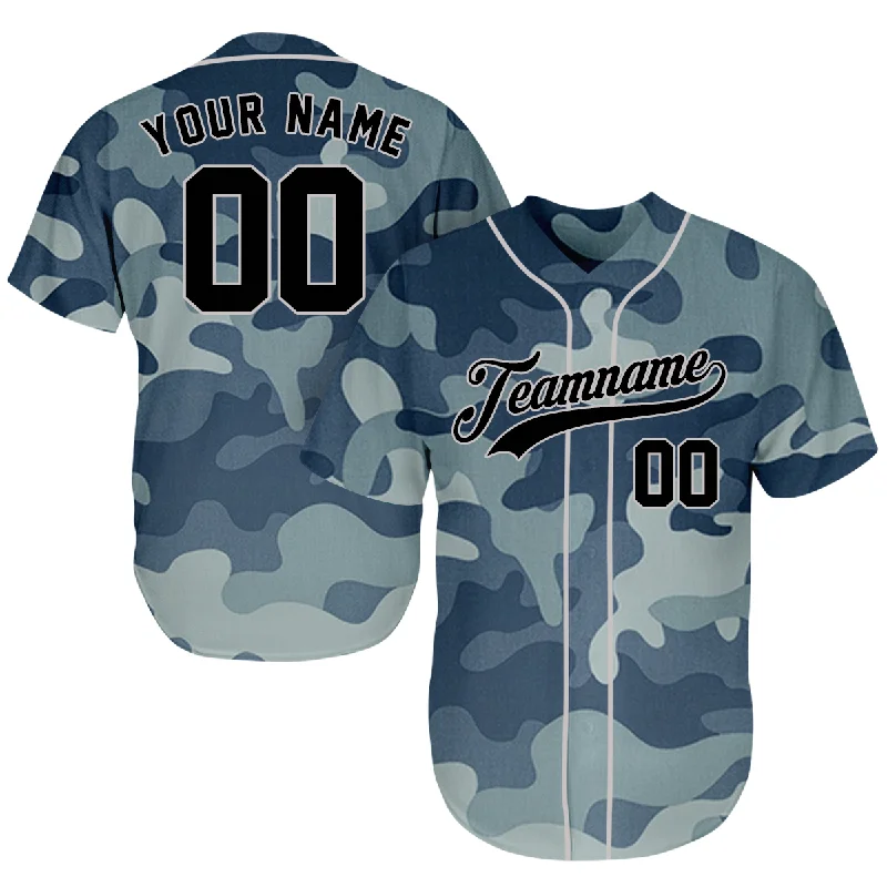 Vintage-inspired baseball jersey for retro style-Personalized Baseball Jersey - Best Gift For A Baseball Fan - Veteran Salute To Service Camouflage - Father's Day Gifts Baseball Fans BJC5