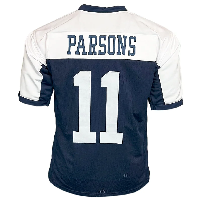 Soccer jersey with stretchable material for flexibility-Micah Parsons Unsigned Dallas Thanksgiving Football Jersey