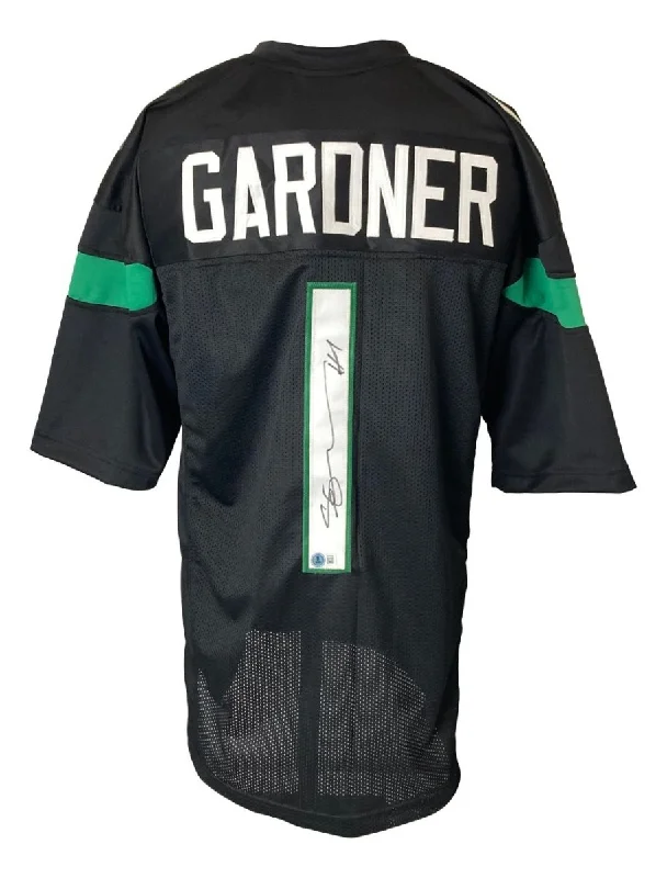 Personalized soccer jersey for school sports events-Ahmad Sauce Gardner New York Signed Black Football Jersey BAS