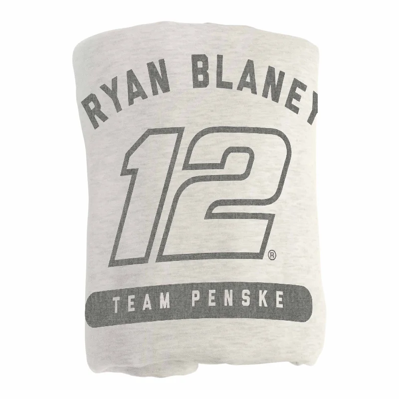 Team jersey bedspreads for fans-Ryan Blaney Sublimated Sweatshirt Blanket