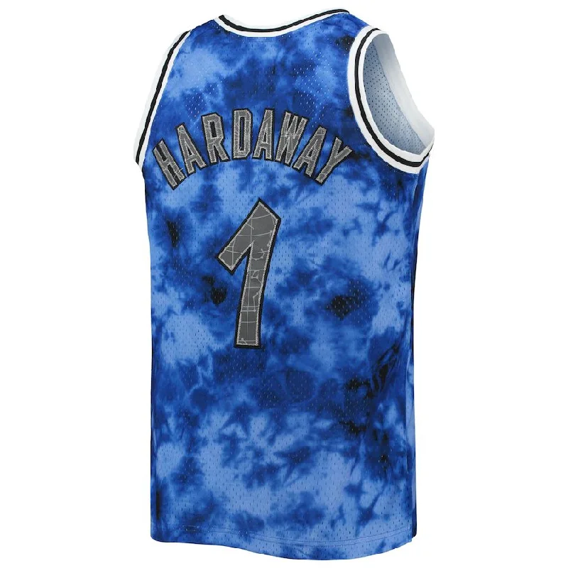 Personalized basketball jersey with team logo print-O.Magic #1 Penny Hardaway Mitchell & Ness 1994-95 Galaxy Swingman Jersey Blue Stitched American Basketball Jersey