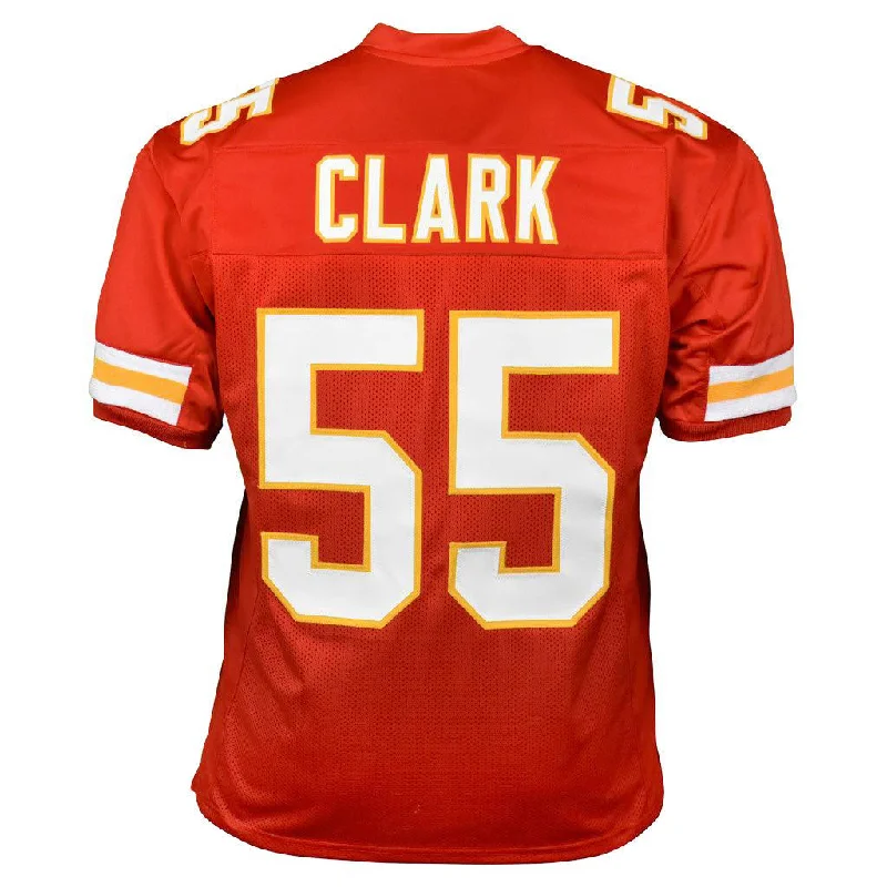 Custom soccer jersey for team pride and spirit-Frank Clark Unsigned Kansas City Red Football Jersey