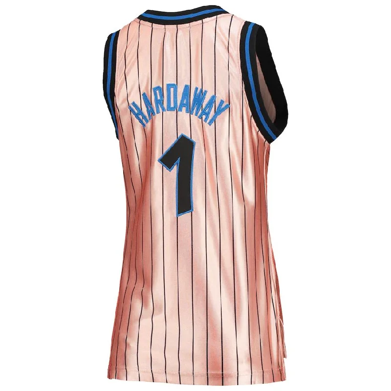 High-quality custom basketball jersey for schools-O.Magic #1 Penny Hardaway Mitchell & Ness Women's 75th Anniversary Rose Gold 1993 Swingman Jersey Pink Stitched American Basketball Jersey