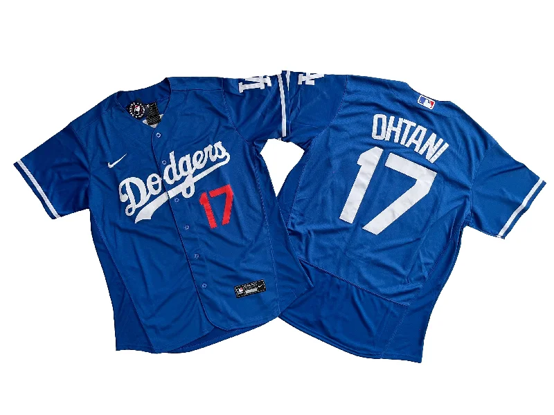 Baseball jersey with vibrant colors for game day-Los Angeles Dodgers #17 Shohei Ohtani Flexbase  Royal Blue Jersey