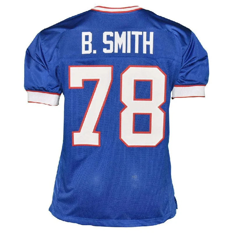 Soccer jersey for retro style fans-Bruce Smith Unsigned Buffalo Blue Football Jersey