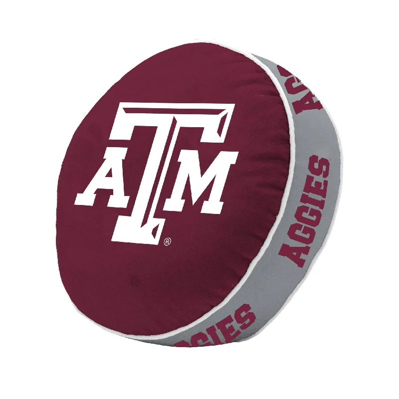 Custom team duffel bags with home textile options-Texas A&M Puff Pillow