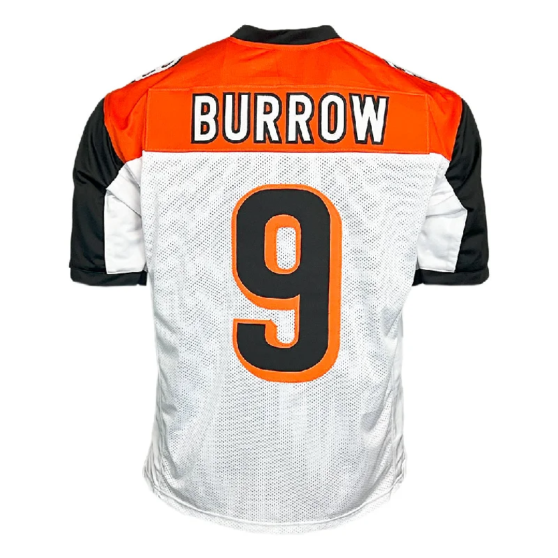 Custom soccer jersey with stripes and bold designs-Joe Burrow Unsigned Cincinnati White Football Jersey