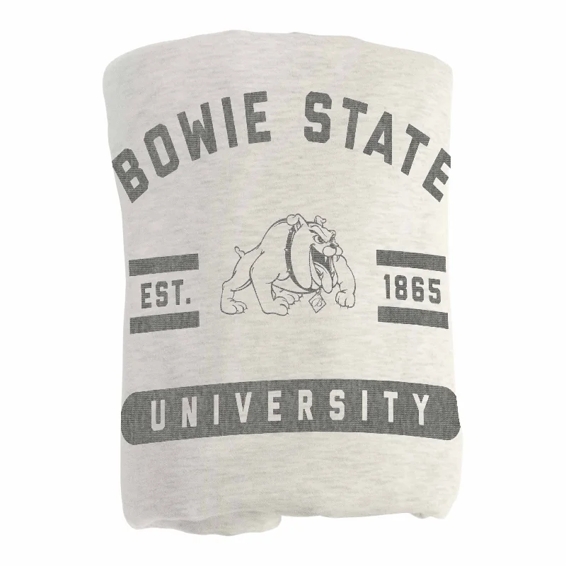 Custom team table runners for home events-Bowie State Oatmeal Sweatshirt Blanket