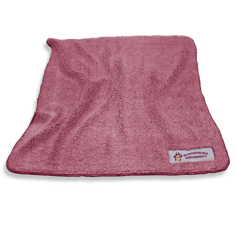 High-quality team blankets for fans-Bloomsburg Maroon Color Frosty Fleece