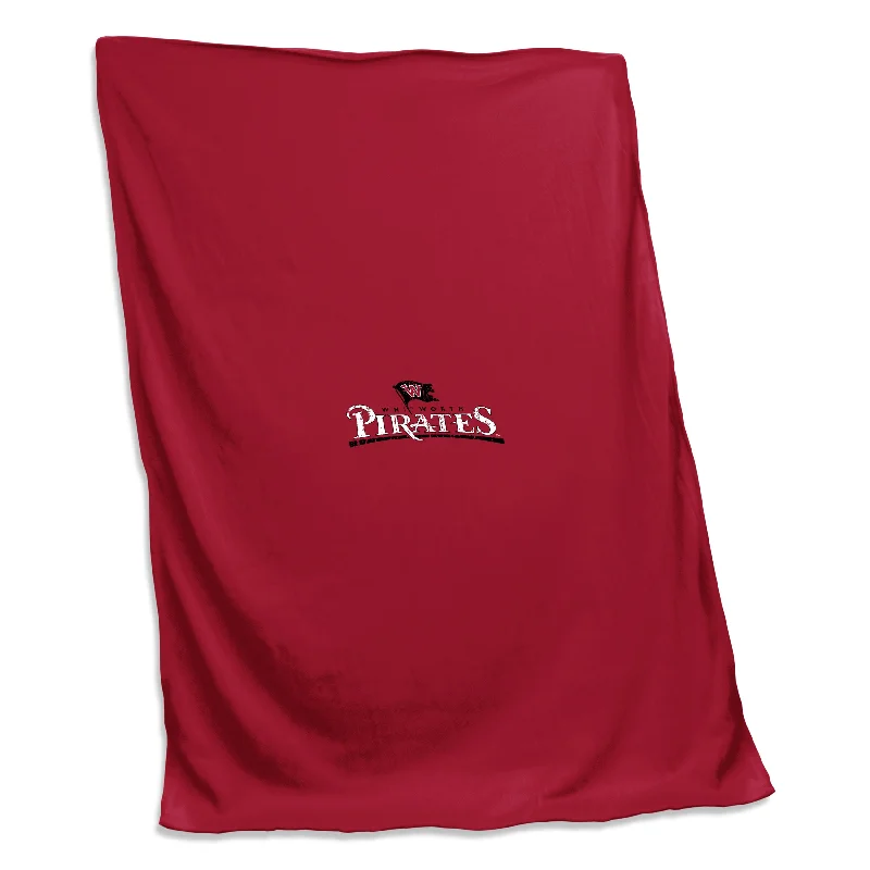 Team kitchen towels with team logo-Whitworth Screened Sweatshirt Blanket