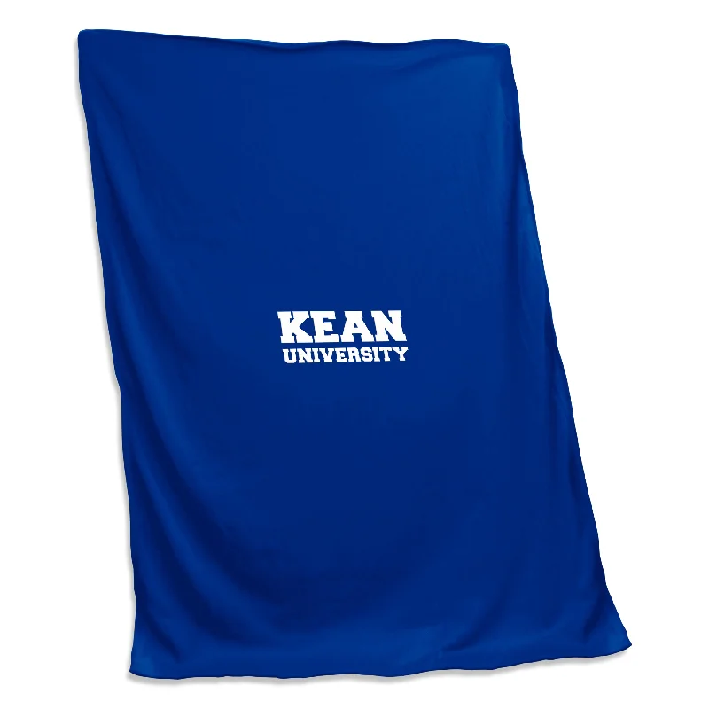 Team logo cushions for armchairs-Kean U Royal Screened Sweatshirt Blanket