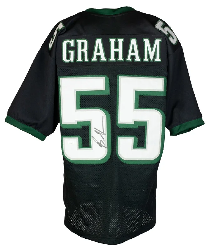 Personalized soccer jersey with custom design-Brandon Graham Philadelphia Signed Black Football Jersey JSA ITP