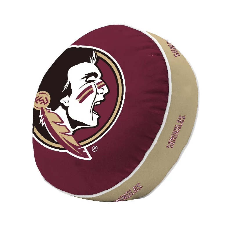 Personalized team towels for beach days-Florida State Puff Pillow