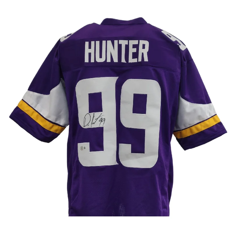 Soccer jersey with modern cut and stylish design-Danielle Hunter Signed Custom Purple Football Jersey