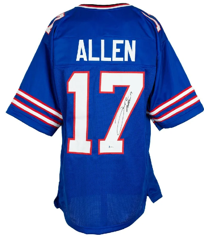 High-performance soccer jersey for athletes-Josh Allen Buffalo Signed Blue Football Jersey BAS ITP