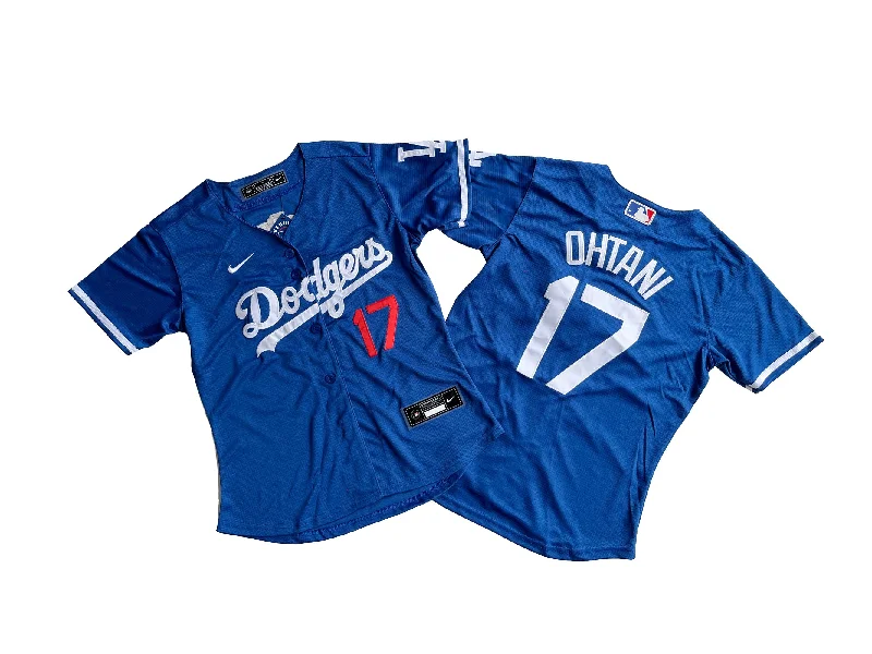 Personalized baseball jersey with unique colors and patterns-Women's Los Angeles Dodgers #17 Shohei Ohtani  Royal Blue Jersey