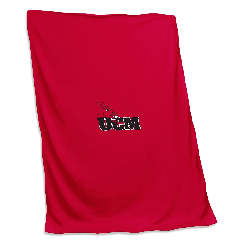 Custom team shower curtains for sports fans-Central Missouri Screened Sweatshirt Blanket