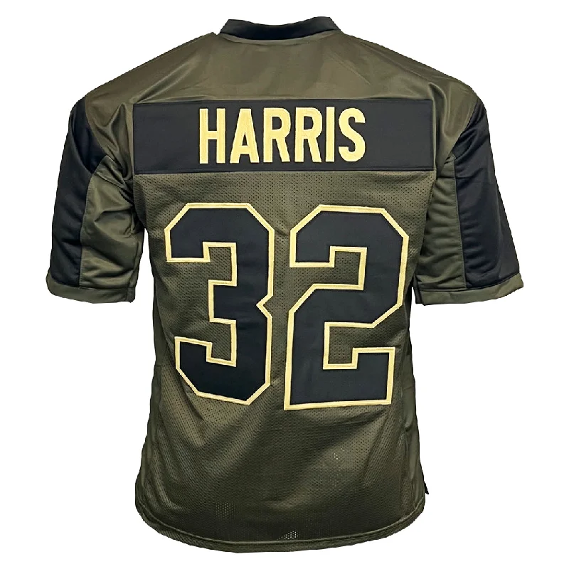 Soccer jersey for outdoor games with UV protection-Franco Harris Unsigned Salute to Service Football Jersey