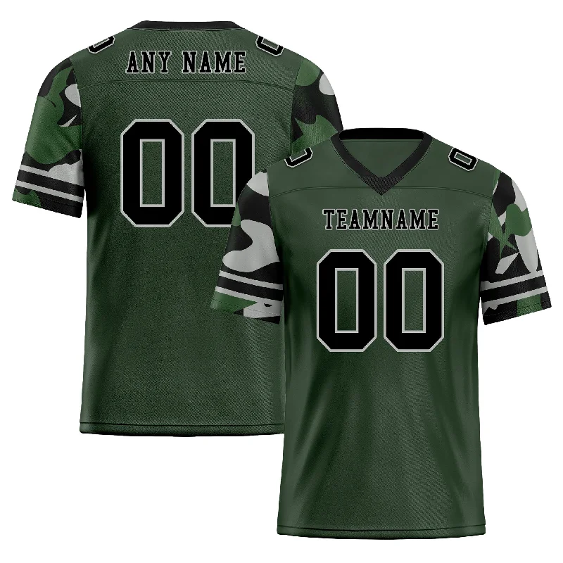 Soccer jersey with lightweight design for optimal performance-Custom Camo Personalized Authentic Football Jersey FBJ02-D06123