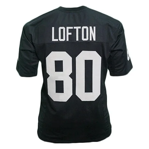 Custom soccer jersey with contrasting sleeves for style-James Lofton Unsigned Oakland Black Football Jersey