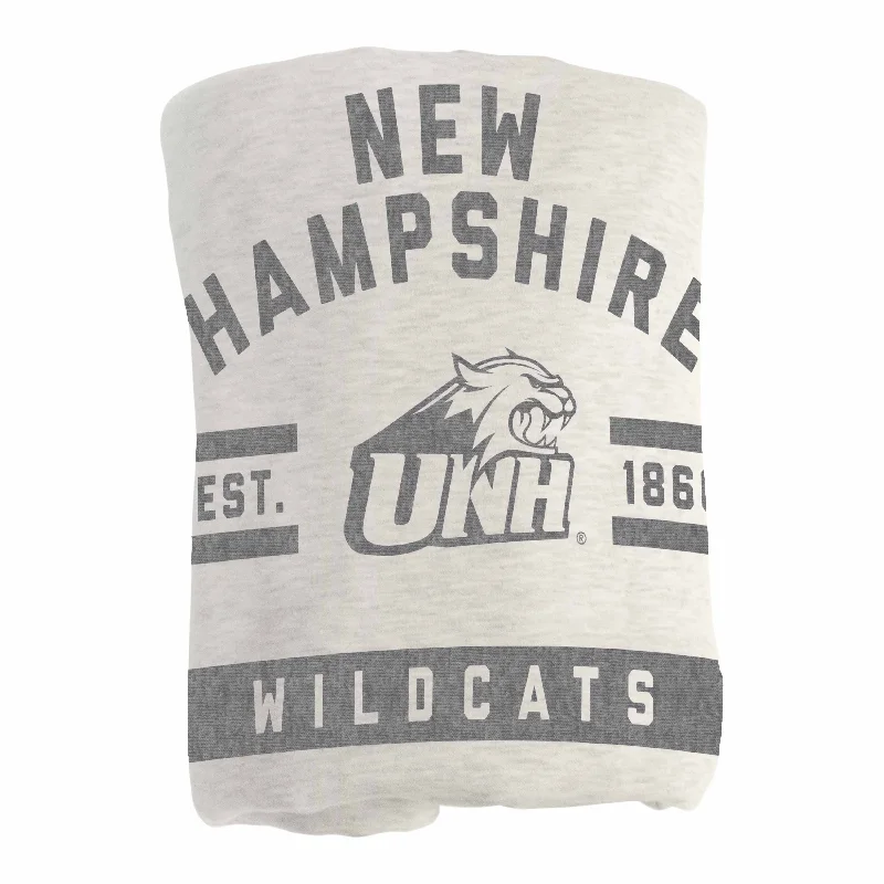 Custom team hooded towels for kids-New Hampshire Oatmeal Sweatshirt Blanket