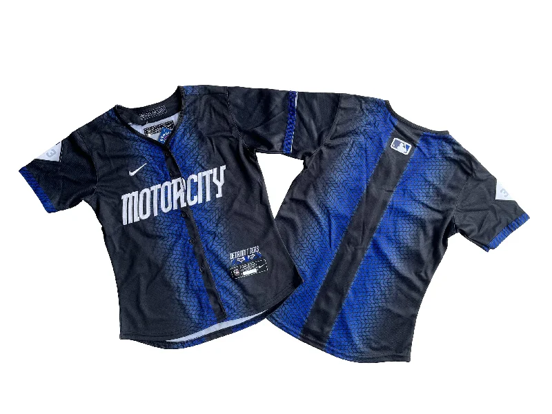 Baseball jersey with contrasting color sleeves for bold look-Women's Detroit Tigers  Navy 2024 City Connect Limited Jersey