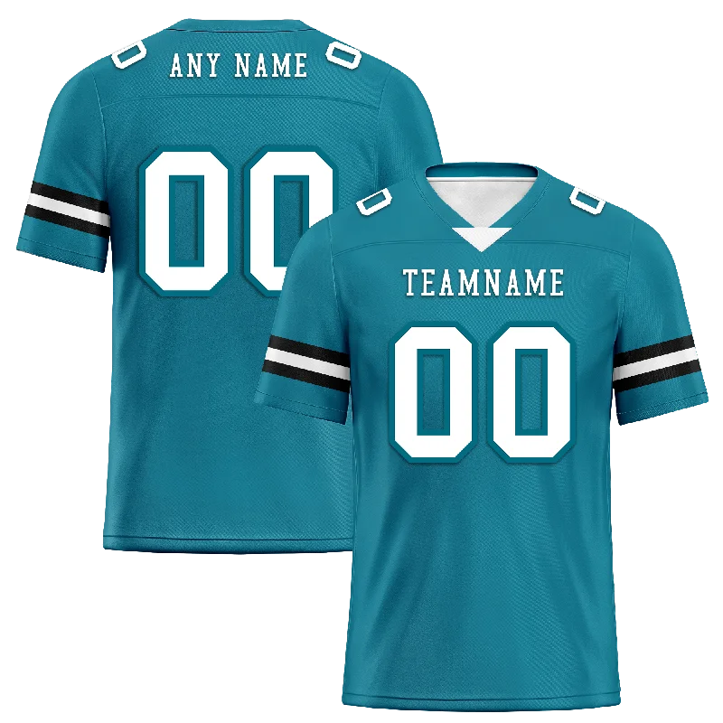 Soccer jersey for fans with team logos-Custom Blue Classic Style Personalized Authentic Football Jersey FBJ02-bd0a70be