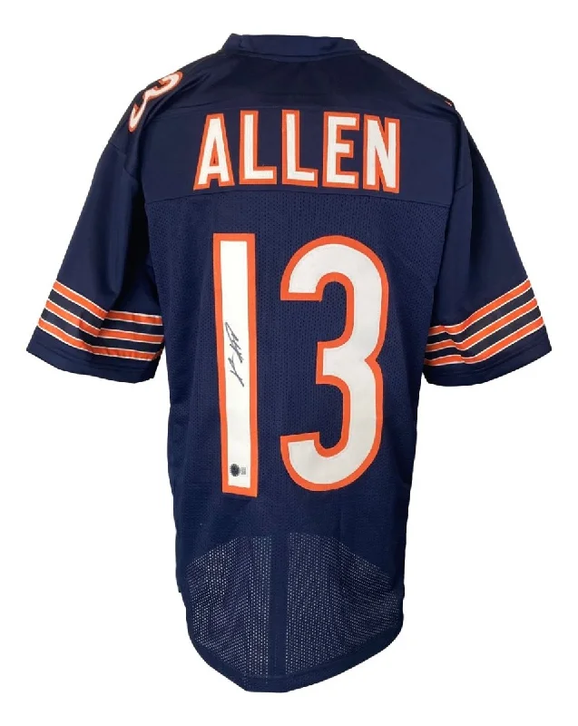 Soccer jersey for fans with team logos-Keenan Allen Chicago Signed Navy Blue Football Jersey BAS