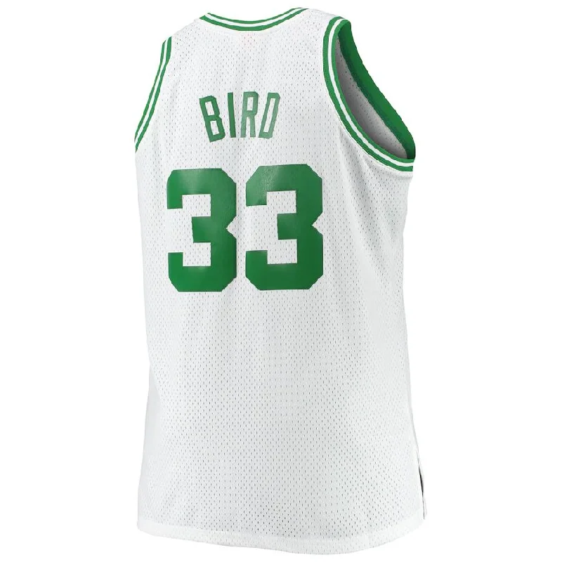 Youth basketball jersey with team number-B.Celtics #33 Larry Bird Mitchell & Ness Big & Tall 1985-86 Hardwood Classics Swingman Jersey White Stitched American Basketball Jersey