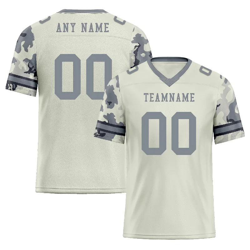 Personalized soccer jersey for professional teams-Custom Camo Personalized Authentic Football Jersey FBJ02-D06127