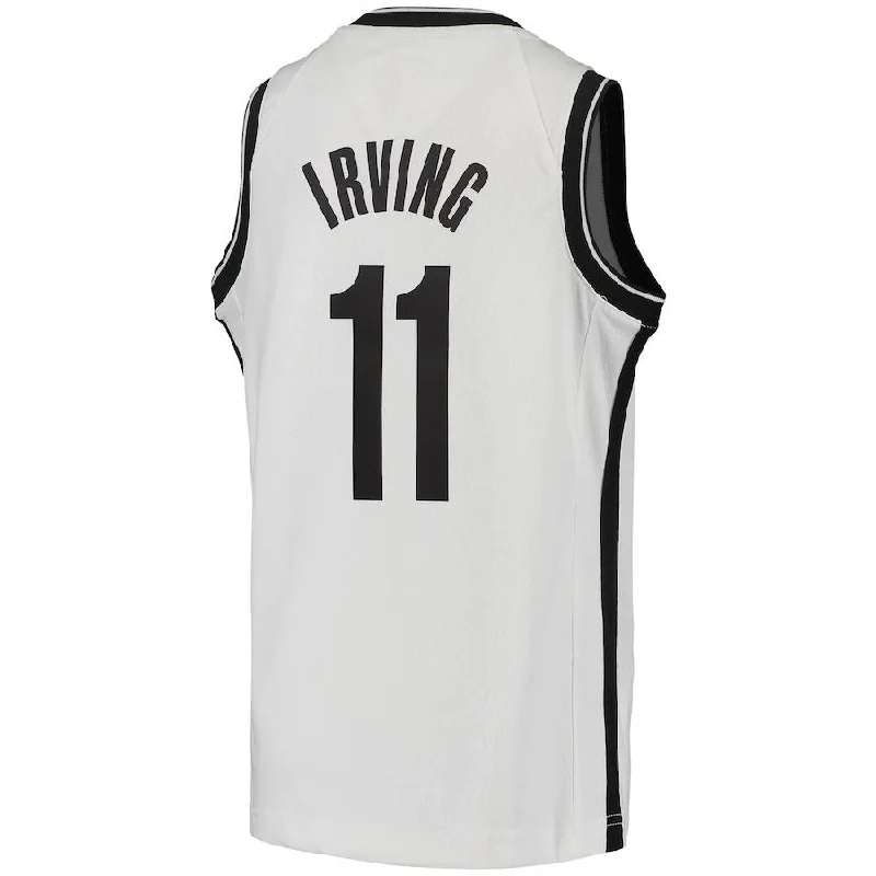 Personalized basketball jersey for family reunion teams-B.Nets #11 Kyrie Irving 2020-21 Swingman Jersey Association Edition White Stitched American Basketball Jersey