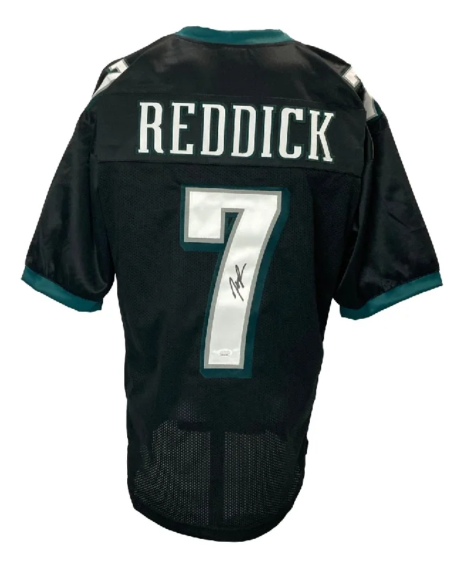 Custom soccer jersey with sublimated designs-Haason Reddick Signed Custom Black Pro-Style Football Jersey JSA ITP