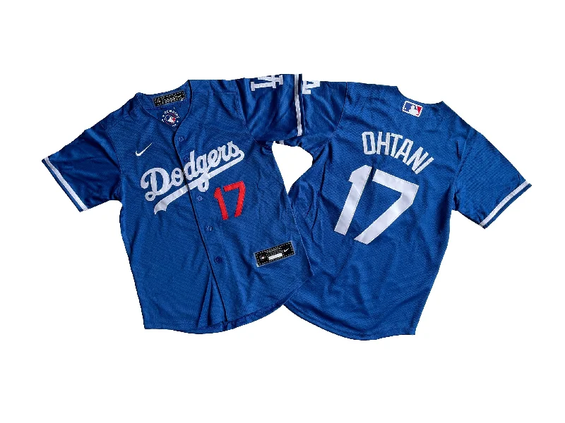 Professional baseball jersey for major leagues-KID Youth Los Angeles Dodgers #17 Shohei Ohtani Royal Blue Jersey