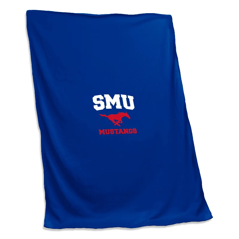 Team-inspired area rugs for sports fans-SMU Screened Sweatshirt Blanket