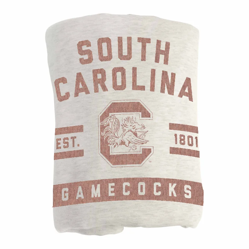 Personalized team placemats for dining rooms-South Carolina Oatmeal Sweatshirt Blanket