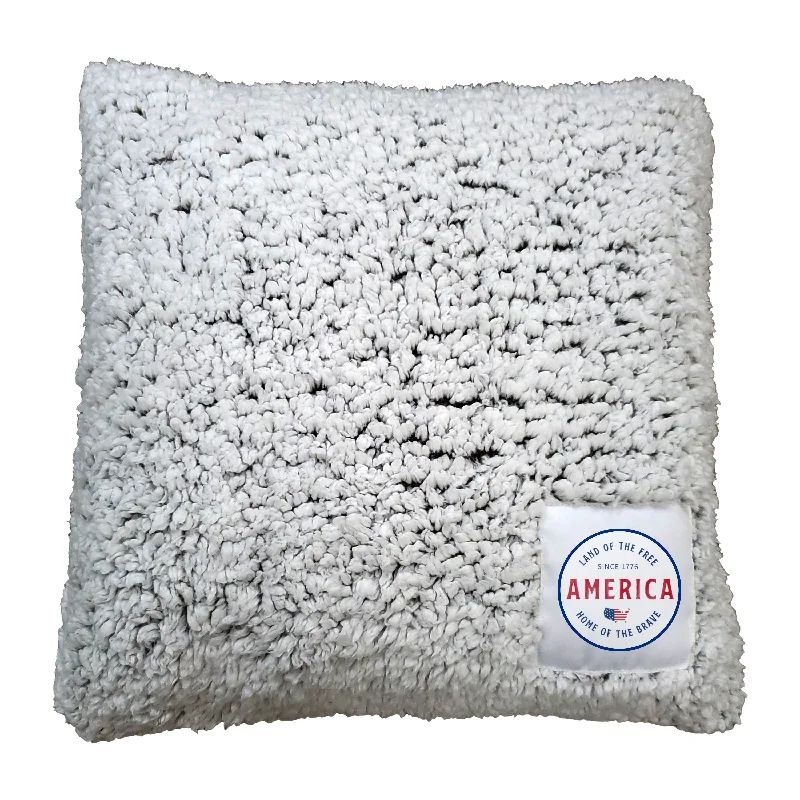 Custom team bath mats for bathrooms-Land of The Free Frosty Pillow