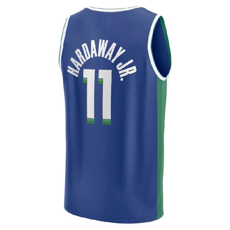 Custom basketball jersey for team spirit wear-D.Mavericks #11 Tim Hardaway Jr Fanatics Branded 2022-23 Fastbreak Jersey City Edition Blue Stitched American Basketball Jersey