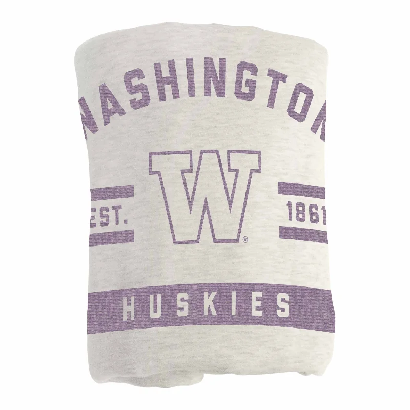 Personalized team blankets for family rooms-Washington Oatmeal Sweatshirt Blanket