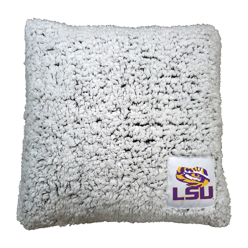 Personalized team napkin sets for game day parties-LSU Frosty Throw Pillow