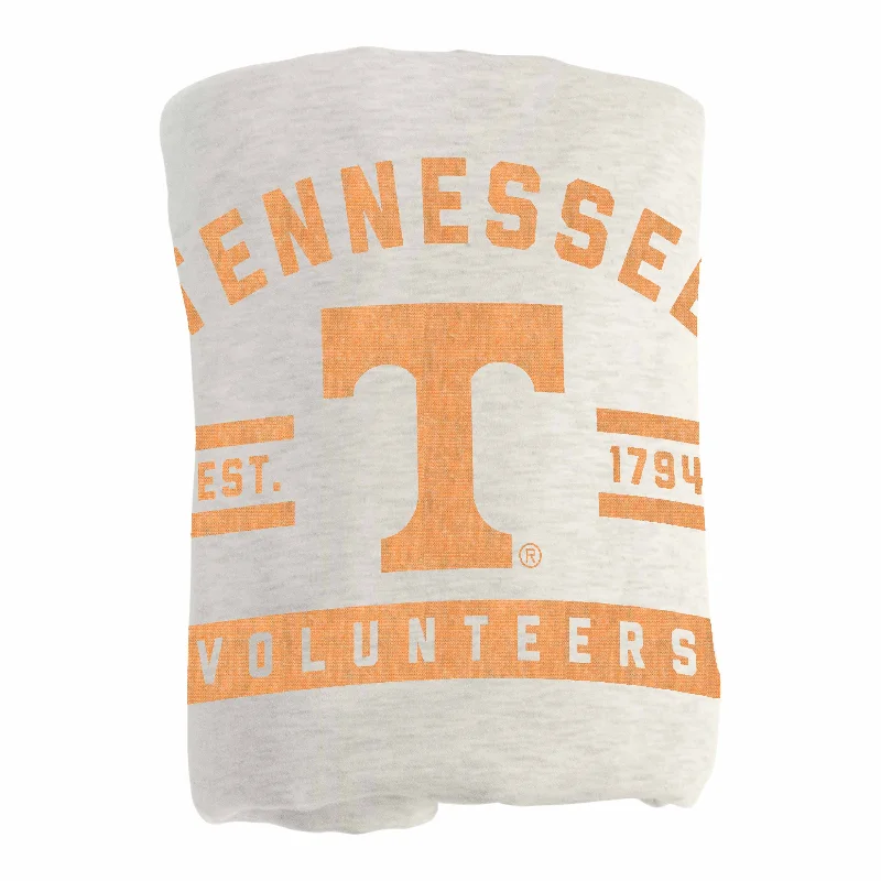 Team bath sets for sports-themed bathrooms-Tennessee Oatmeal Sweatshirt Blanket