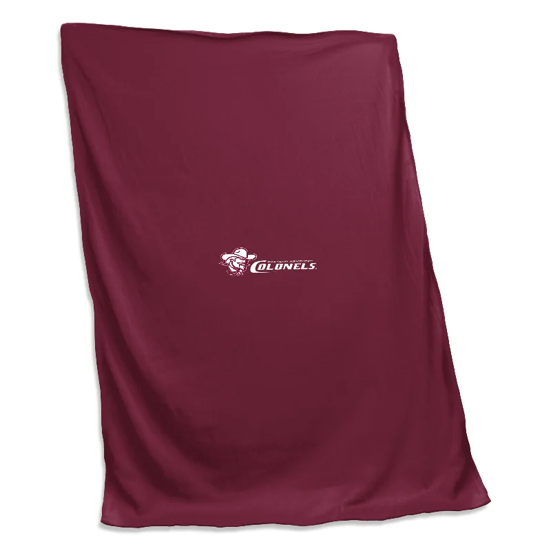 Custom team seat cushions for home seating-Eastern Kentucky Screened Sweatshirt Blanket