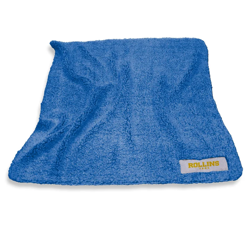 Custom team seat cushions for home seating-Rollins College Color Frosty Fleece