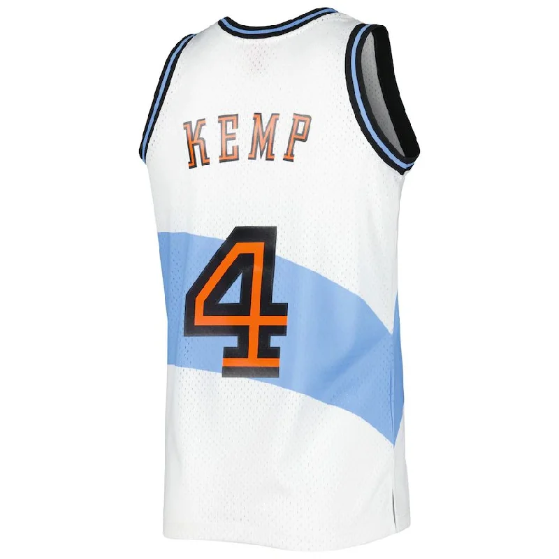 Personalized basketball jersey with custom design-C.Cavaliers #Shawn Kemp Cleveland Cavaliers Mitchell & Ness 1997-98 Hardwood Classics Swingman Jersey White Stitched American Basketball Jersey